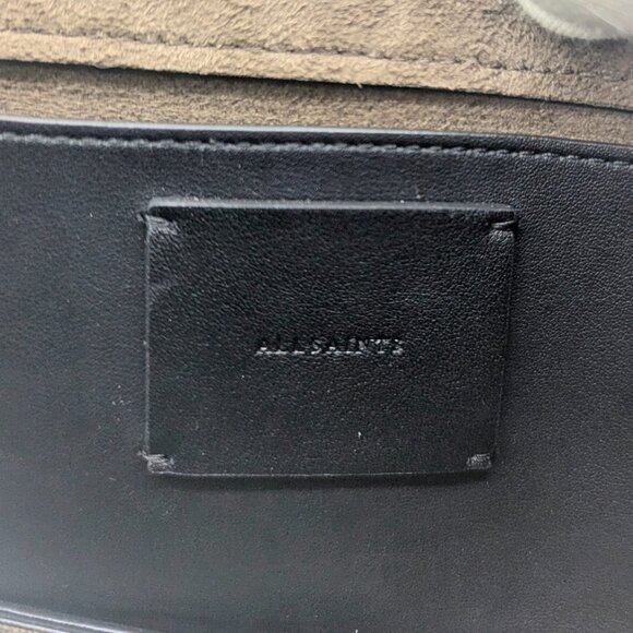 All Saints Harley Eel Embossed Leather Crossbody - Picture 8 of 10